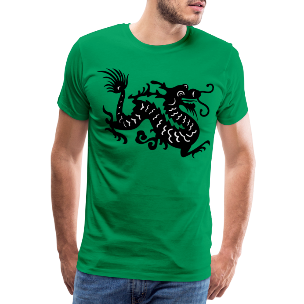 Männer Premium T-Shirt - Chinesischer Drache - Kelly Green