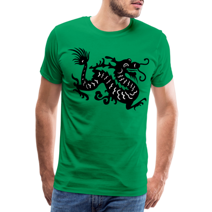 Männer Premium T-Shirt - Chinesischer Drache - Kelly Green