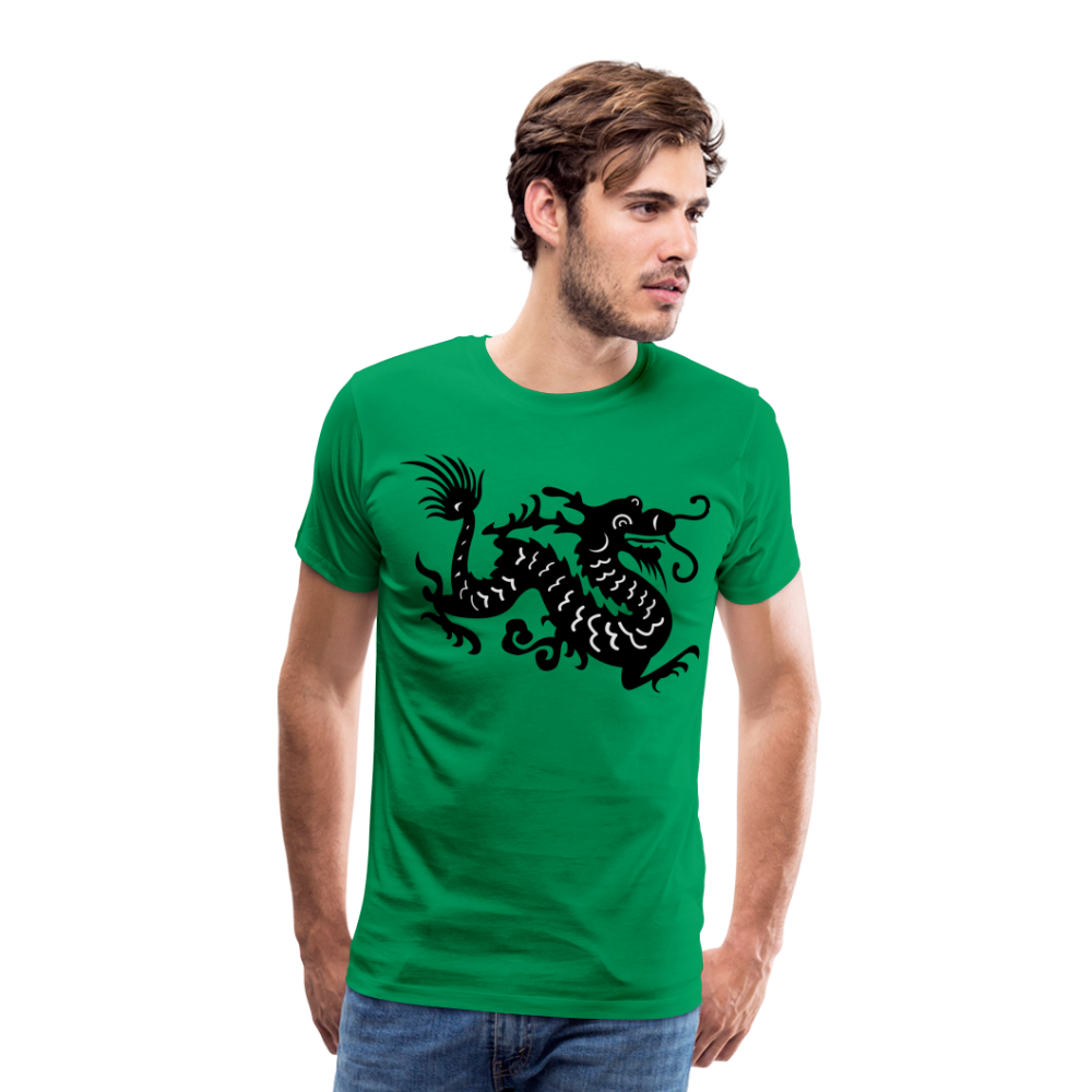 Männer Premium T-Shirt - Chinesischer Drache - Kelly Green