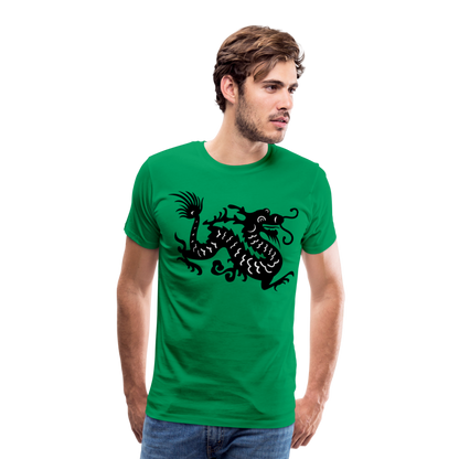 Männer Premium T-Shirt - Chinesischer Drache - Kelly Green