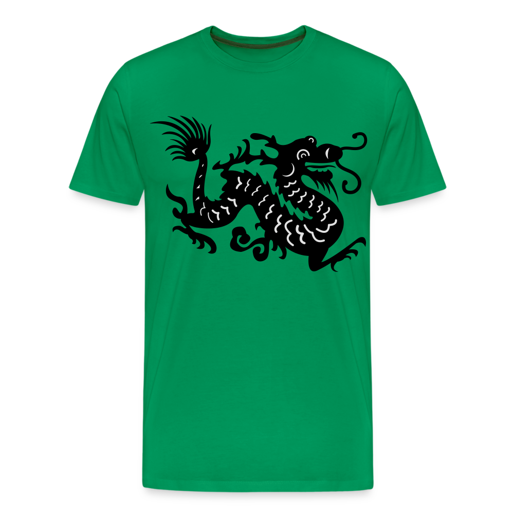 Männer Premium T-Shirt - Chinesischer Drache - Kelly Green