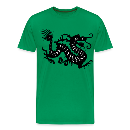 Männer Premium T-Shirt - Chinesischer Drache - Kelly Green