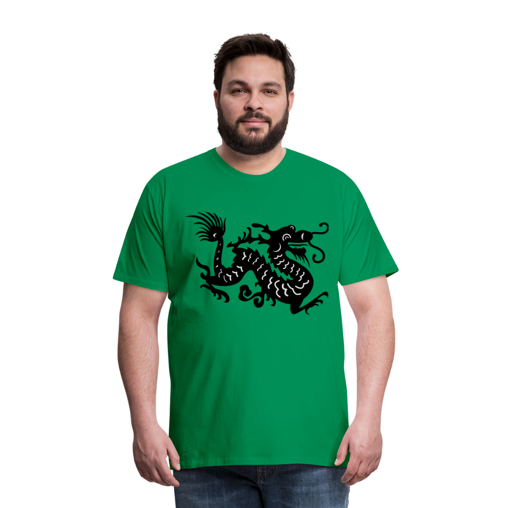 Männer Premium T-Shirt - Chinesischer Drache - Kelly Green