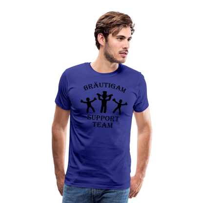 Männer Premium T-Shirt JGA - Bräutigam Support Team - Königsblau