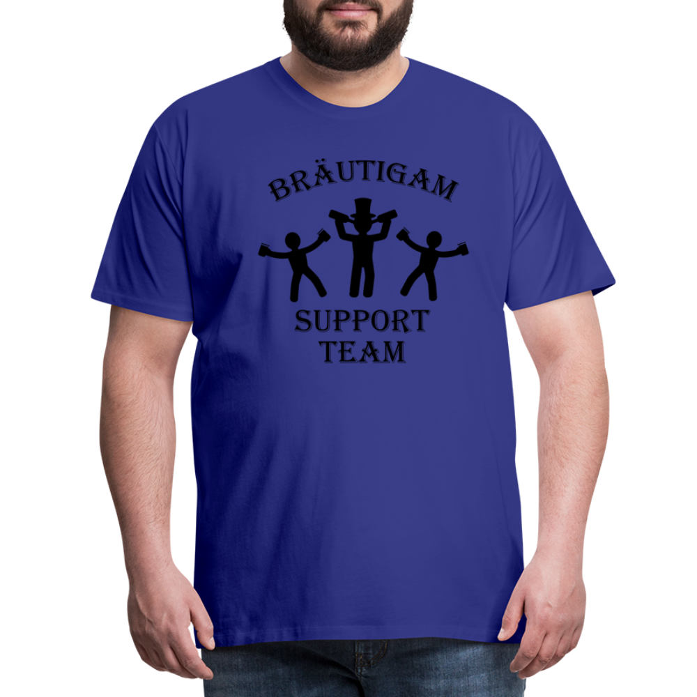 Männer Premium T-Shirt JGA - Bräutigam Support Team - Königsblau