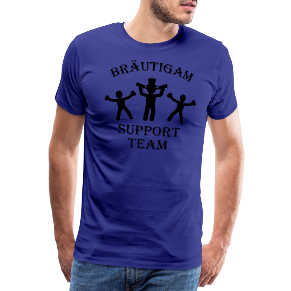 Männer Premium T-Shirt JGA - Bräutigam Support Team - Königsblau