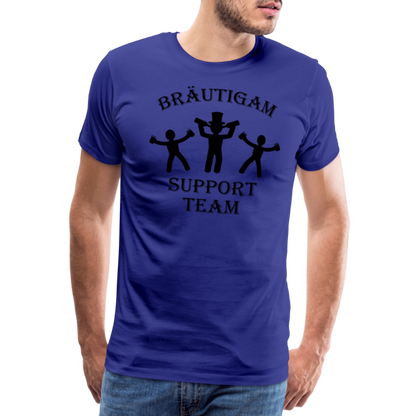 Männer Premium T-Shirt JGA - Bräutigam Support Team - Königsblau