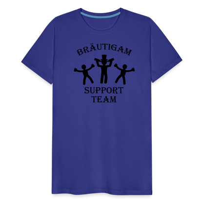 Männer Premium T-Shirt JGA - Bräutigam Support Team - Königsblau