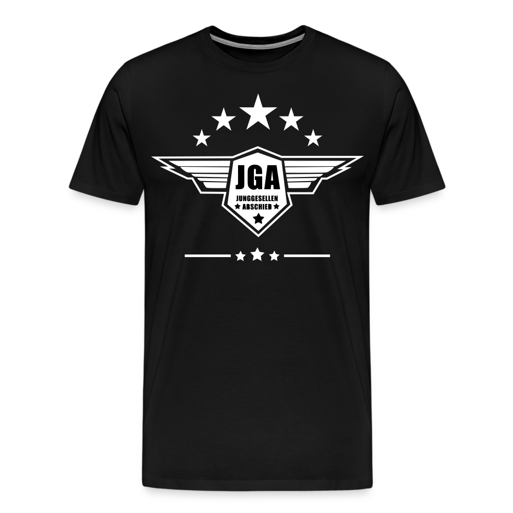 Männer Premium T-Shirt - JGA Stars - Schwarz