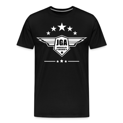 Männer Premium T-Shirt - JGA Stars - Schwarz