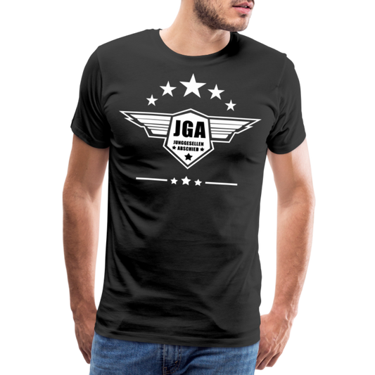 Männer Premium T-Shirt - JGA Stars - Schwarz