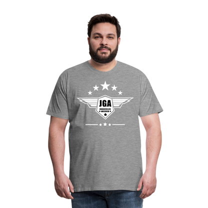 Männer Premium T-Shirt - JGA Stars - Grau meliert