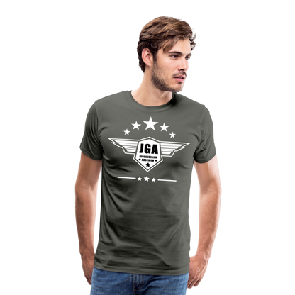 Männer Premium T-Shirt - JGA Stars - Asphalt