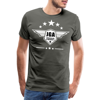 Männer Premium T-Shirt - JGA Stars - Asphalt