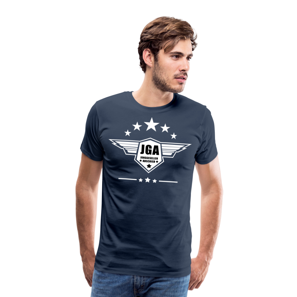 Männer Premium T-Shirt - JGA Stars - Navy