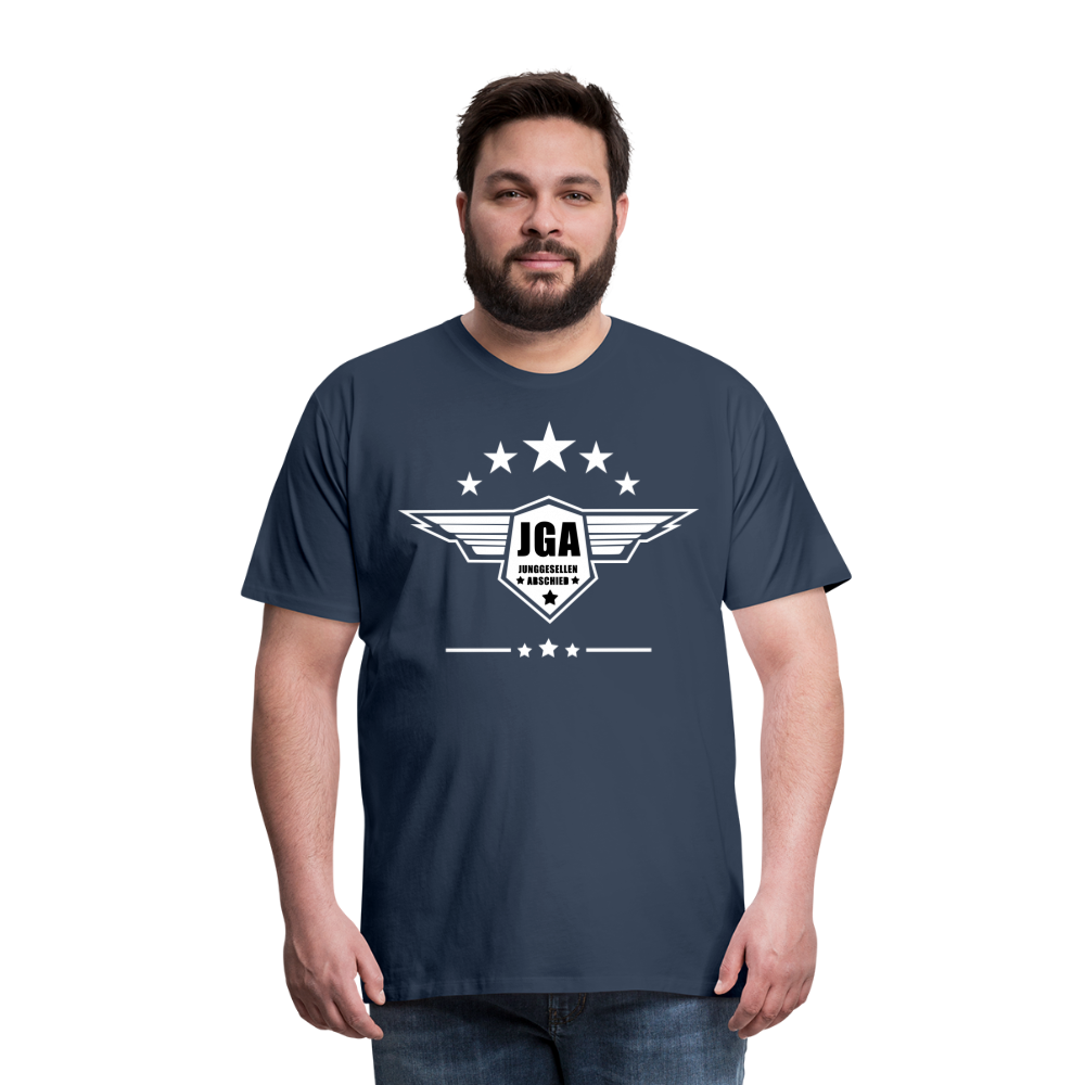 Männer Premium T-Shirt - JGA Stars - Navy