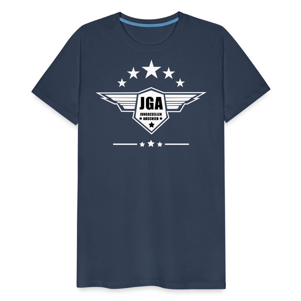 Männer Premium T-Shirt - JGA Stars - Navy