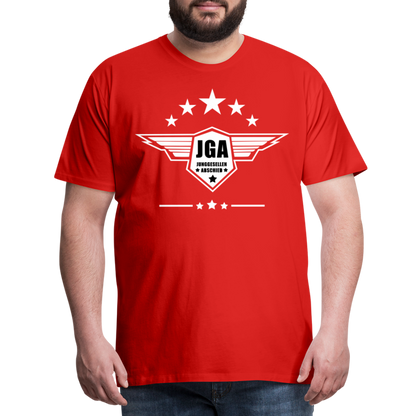 Männer Premium T-Shirt - JGA Stars - Rot