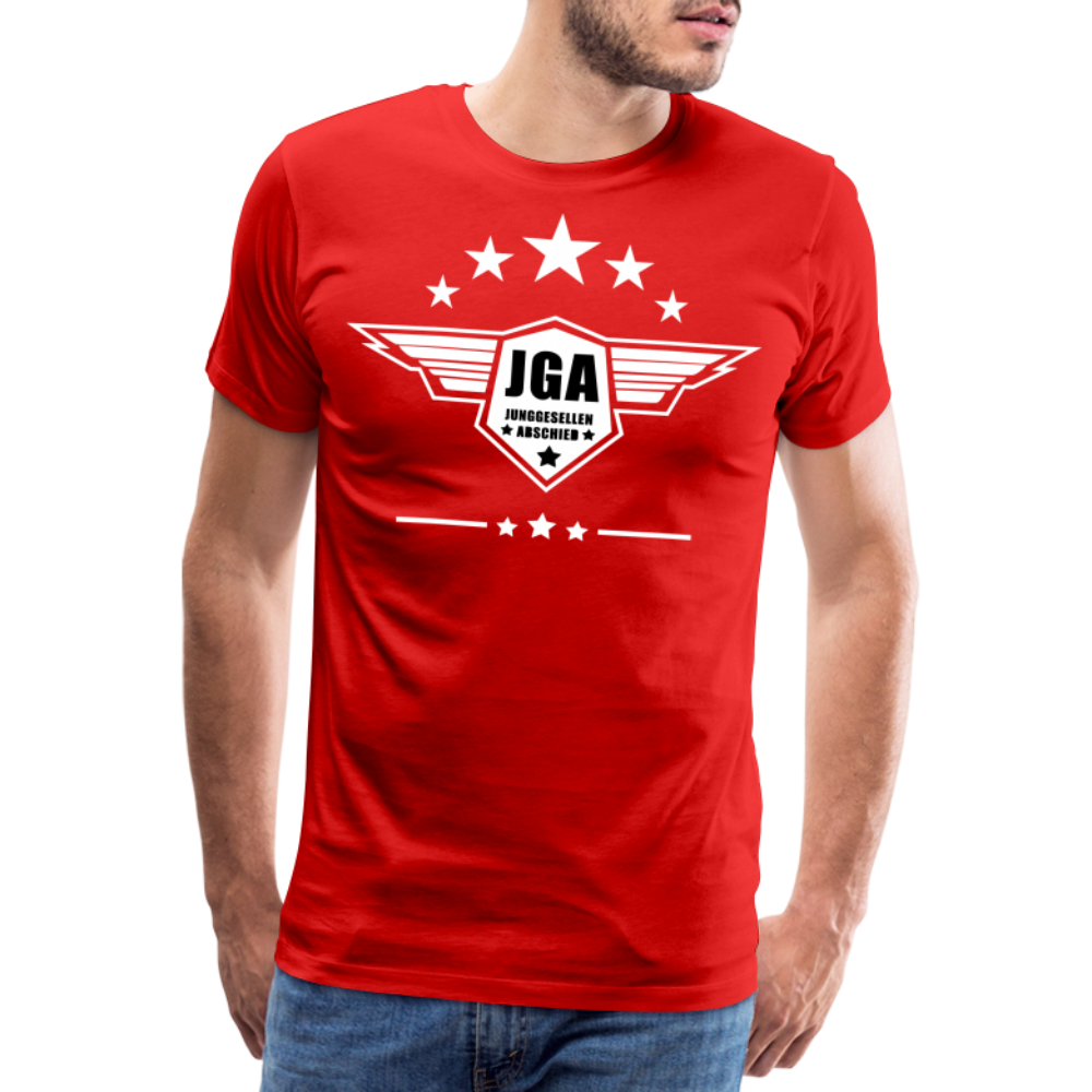 Männer Premium T-Shirt - JGA Stars - Rot