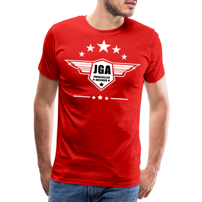 Männer Premium T-Shirt - JGA Stars - Rot