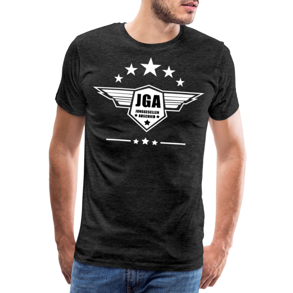 Männer Premium T-Shirt - JGA Stars - Anthrazit