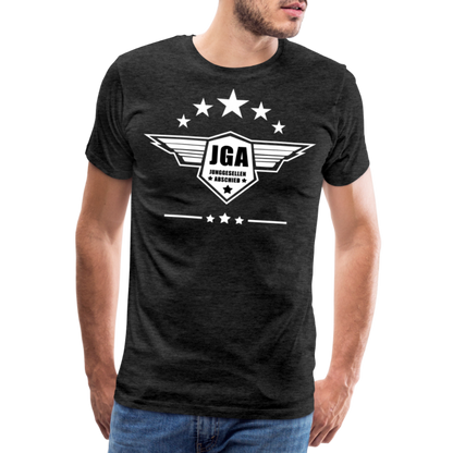 Männer Premium T-Shirt - JGA Stars - Anthrazit