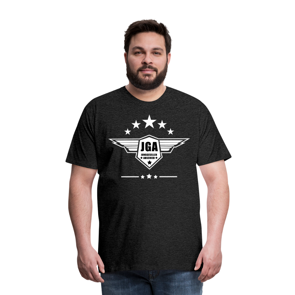 Männer Premium T-Shirt - JGA Stars - Anthrazit