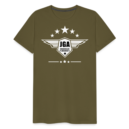 Männer Premium T-Shirt - JGA Stars - Khaki