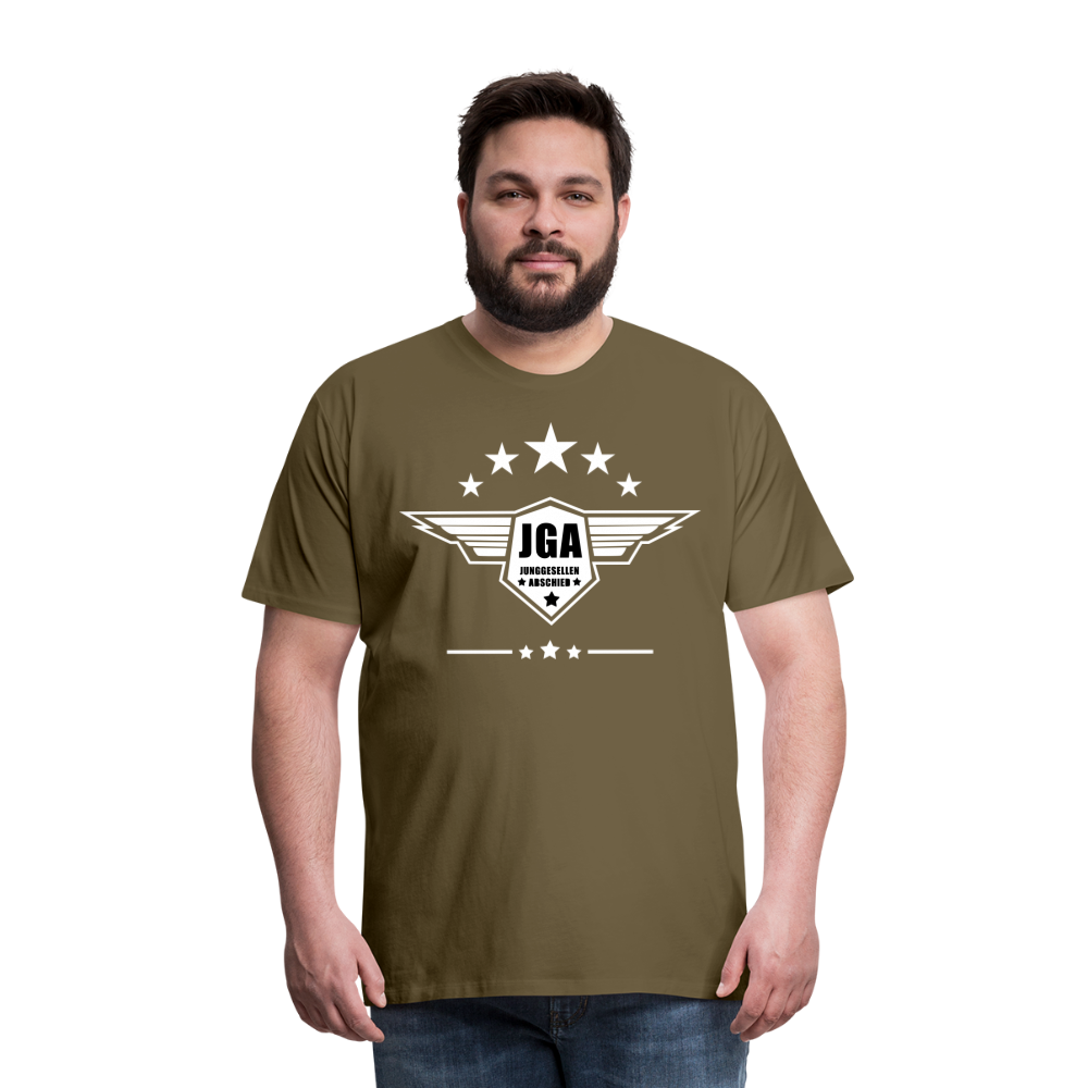 Männer Premium T-Shirt - JGA Stars - Khaki