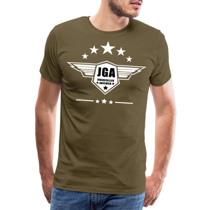 Männer Premium T-Shirt - JGA Stars - Khaki