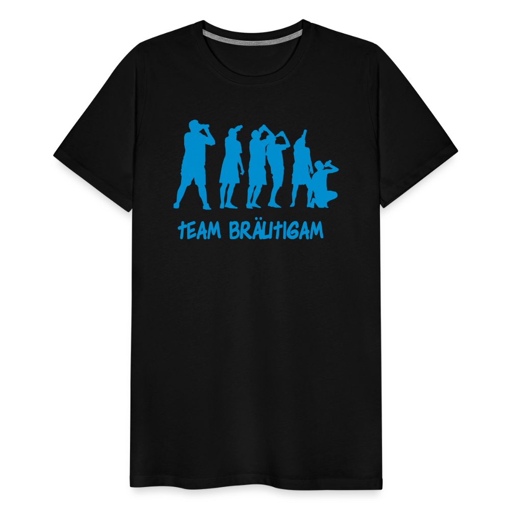 Männer Premium T-Shirt - Team Bräutigam - Schwarz