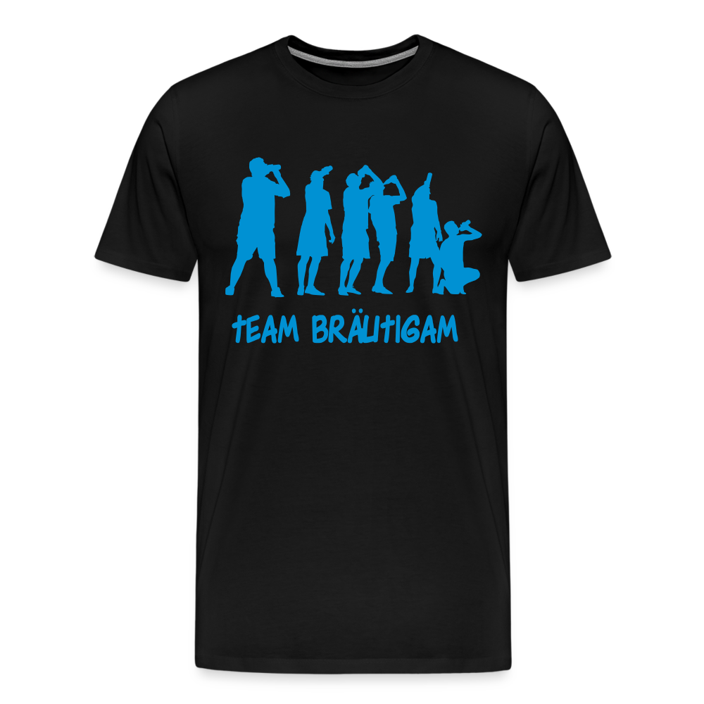 Männer Premium T-Shirt - Team Bräutigam - Schwarz