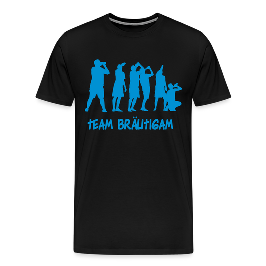 Männer Premium T-Shirt - Team Bräutigam - Schwarz