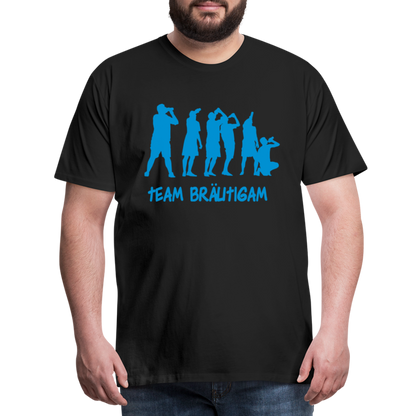 Männer Premium T-Shirt - Team Bräutigam - Schwarz