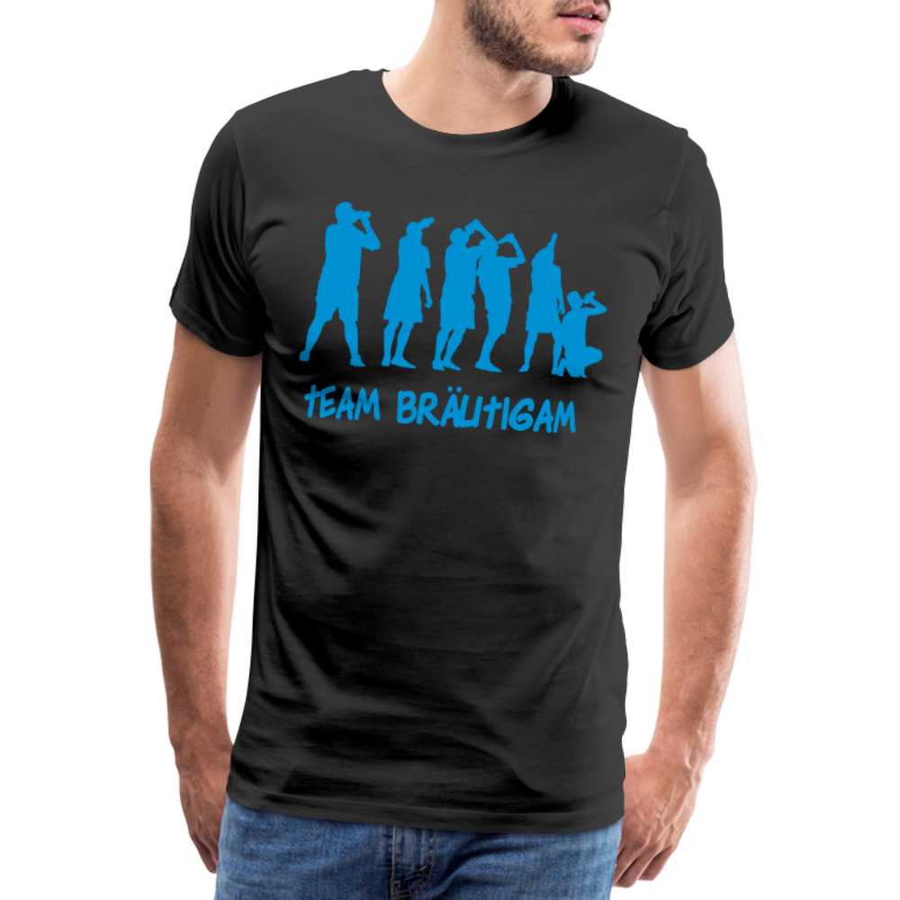 Männer Premium T-Shirt - Team Bräutigam - Schwarz