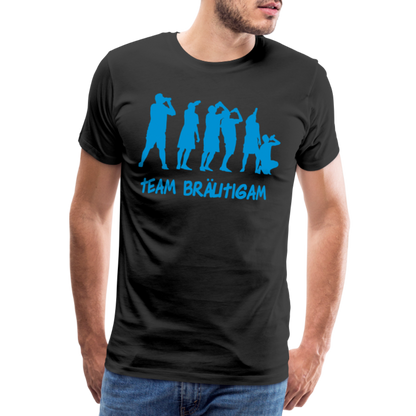 Männer Premium T-Shirt - Team Bräutigam - Schwarz