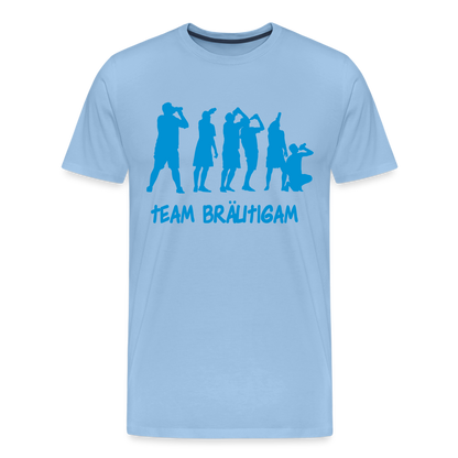 Männer Premium T-Shirt - Team Bräutigam - Sky