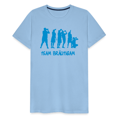 Männer Premium T-Shirt - Team Bräutigam - Sky