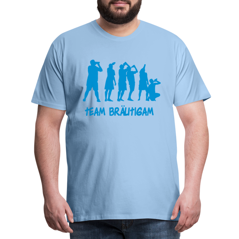 Männer Premium T-Shirt - Team Bräutigam - Sky