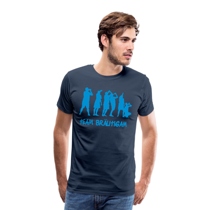 Männer Premium T-Shirt - Team Bräutigam - Navy