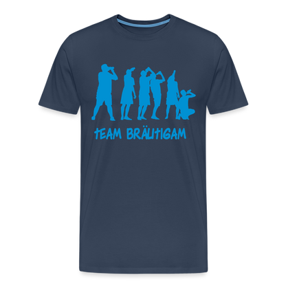 Männer Premium T-Shirt - Team Bräutigam - Navy