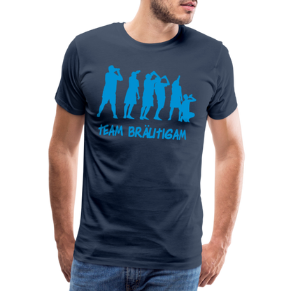 Männer Premium T-Shirt - Team Bräutigam - Navy