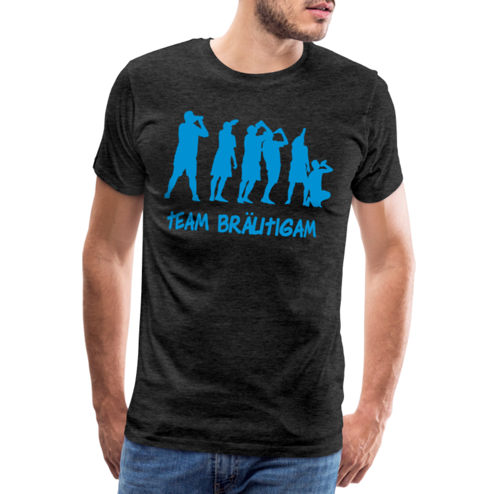 Männer Premium T-Shirt - Team Bräutigam - Anthrazit