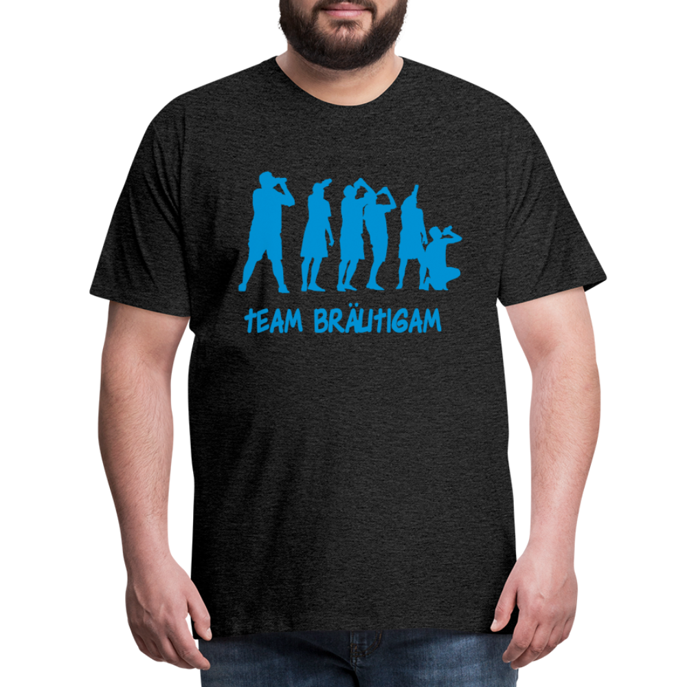 Männer Premium T-Shirt - Team Bräutigam - Anthrazit