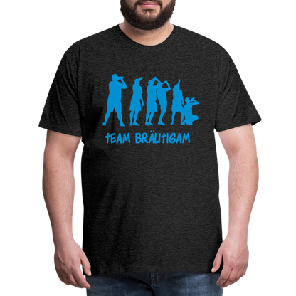 Männer Premium T-Shirt - Team Bräutigam - Anthrazit