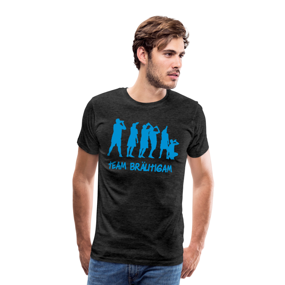 Männer Premium T-Shirt - Team Bräutigam - Anthrazit