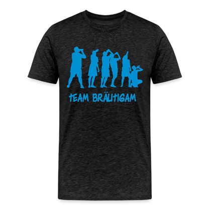 Männer Premium T-Shirt - Team Bräutigam - Anthrazit