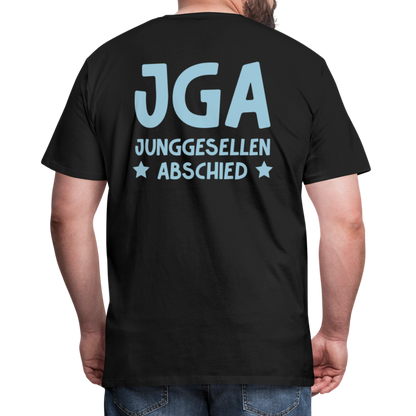 Männer Premium T-Shirt - JGA personalisierbar! - Schwarz