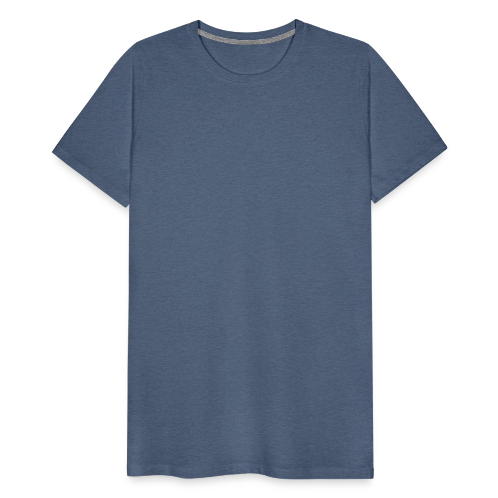 Männer Premium T-Shirt - JGA personalisierbar! - Blau meliert