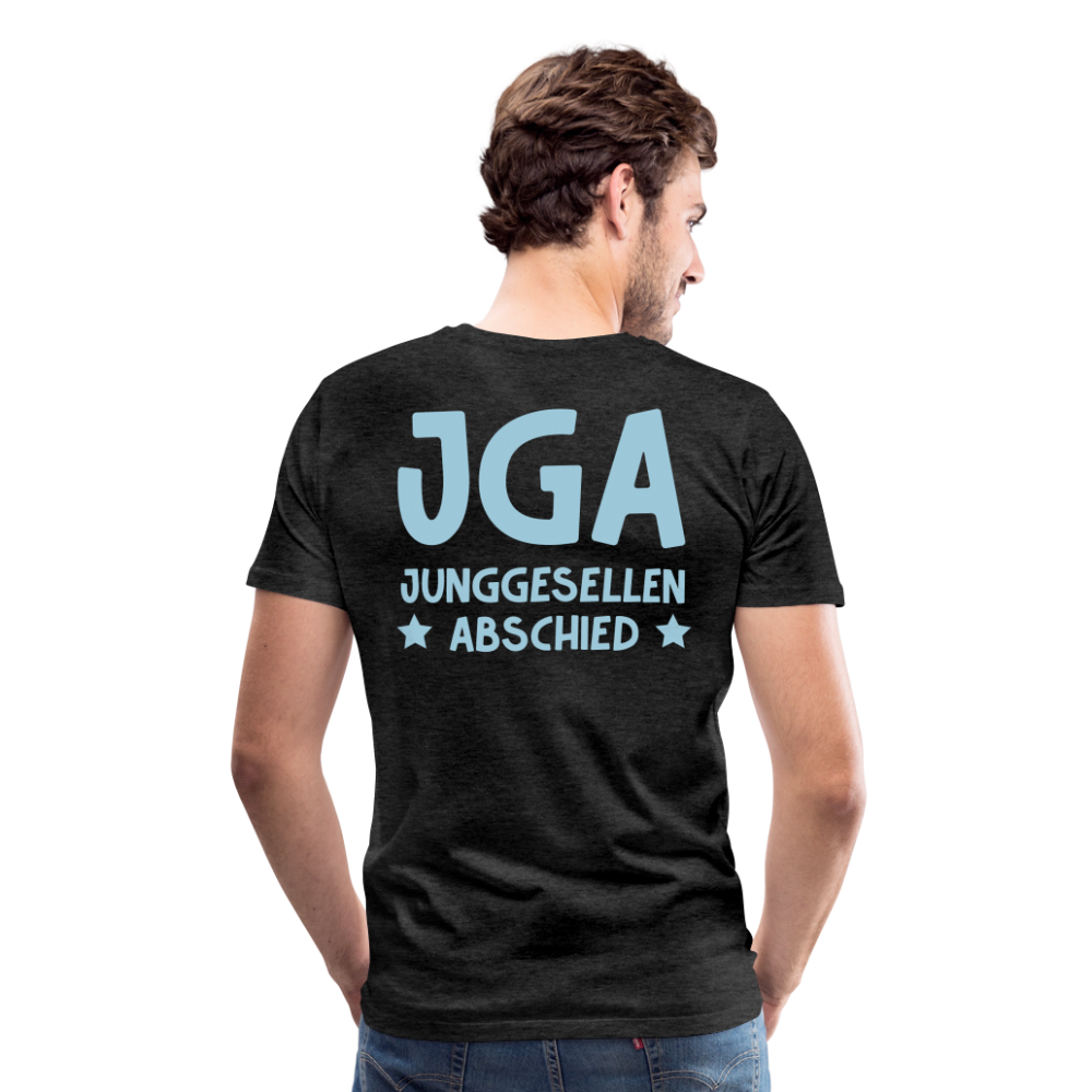 Männer Premium T-Shirt - JGA personalisierbar! - Anthrazit